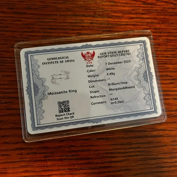 14 k white gold 1 carat oval diamond and Ring enhancer in Beautiful Moissanite! - Picture 3 of 13